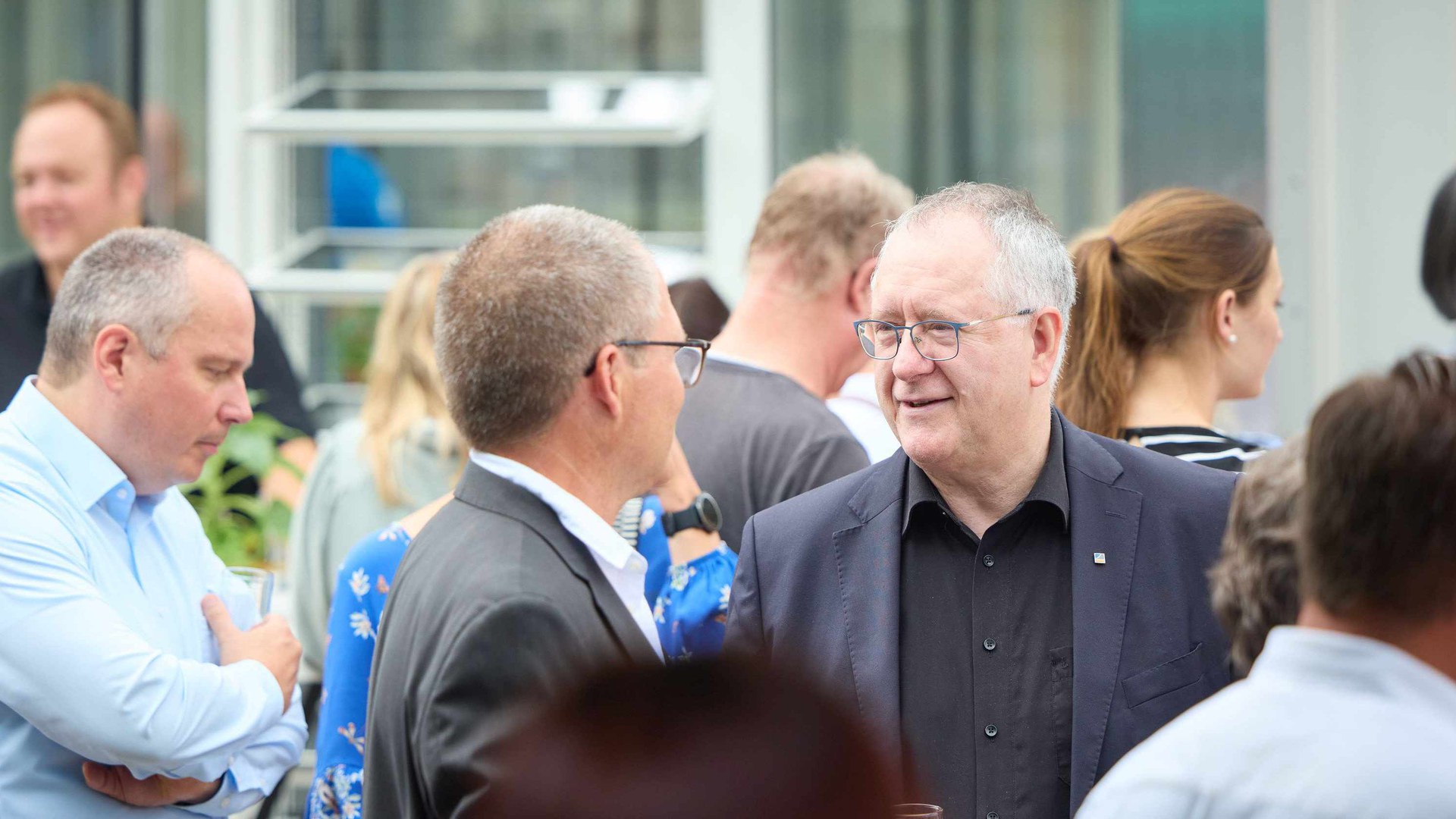 Dekan Heiko Schoof und Rektor Michael Hoch im Gespräch